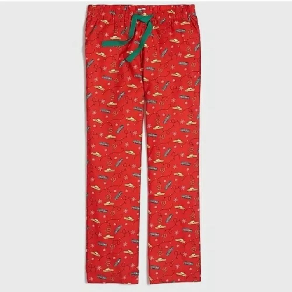 J. Crew Women’s Small Printed flannel pajama pant Holiday Print